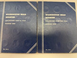 1932-1959 Complete Circulated Washington Quarter Set in Whitman Album: 73 Coins