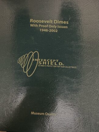 1946-2002 Roosevelt Dime Starter Set (No Silver) in Intercept Shield Book (See Description) 103 Clad Unc/Proof Included