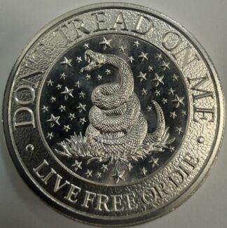 Auction- Don't Tread on Me 2oz Silver Round (Intaglio Mint)