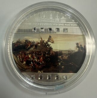 Auction- 2022 Republique Du Cameroun 2000 Francs CFA (From 13 Colonies To One Nation) Large 1 oz .999 Silver