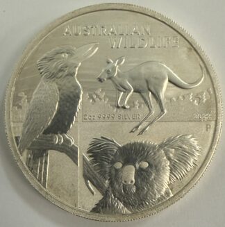 Auction- 2022 P Australian Wildlife 2oz .999 Silver 2 Dollar Round