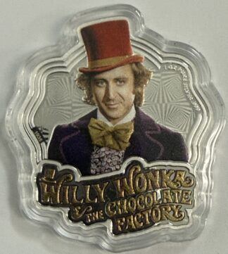 Auction- 2024 Willy Wonka Samoa 5 Dollars 1oz .999 Silver Shaped Round