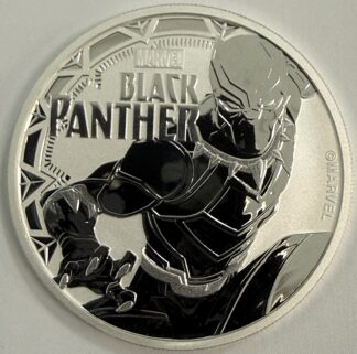 Auction- 2018 Tuvalu 1oz 9999 Black Panther Silver Round