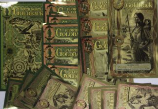 AUCTION-  2025 & 2026 Goldbacks Idaho, Florida & South Dakota 1/4th, 1/2 & 1 Denominations Total of 21 Notes