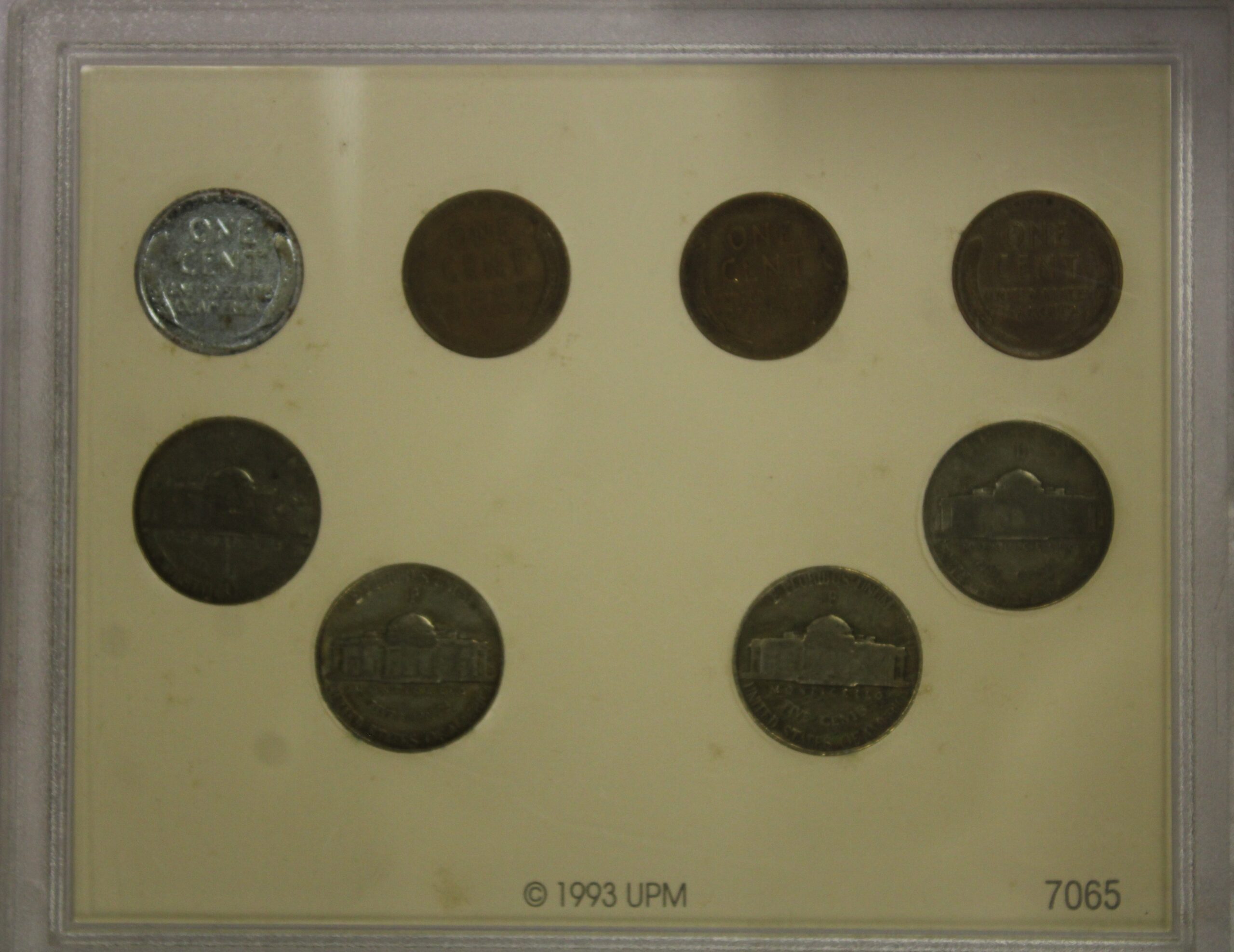 World War II Coin Sets Group: 5 War Nickels and $4.35 Face Value