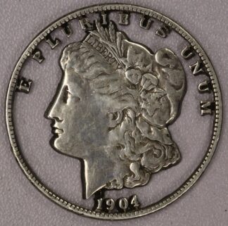 Auction- 1904-S Cut Out Morgan Dollar