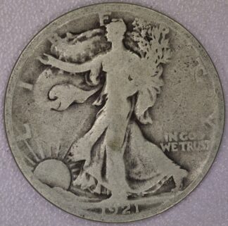 1921 Walking Liberty Half Dollar AG #102