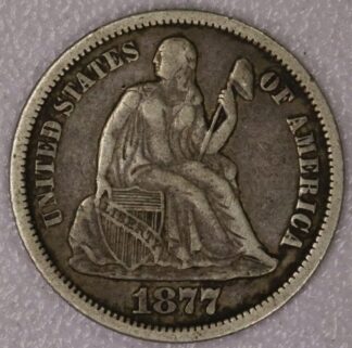 1877-CC Seated Liberty Dime Very Fine