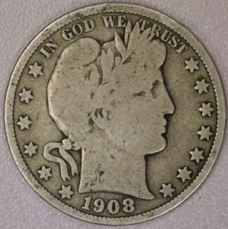 1908-S Barber Half Dollar Good