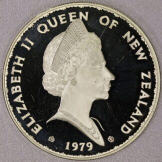 1979 New Zealand Proof One Dollar .925 Silver