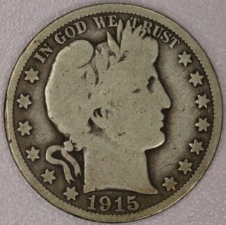 1915 Barber Half Dollar Circulated