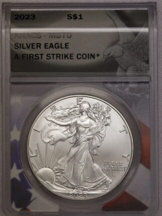 2023 American Silver Eagle ANACS MS70 First Strike Coin