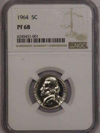 1964 Proof Jefferson Nickel NGC PF68