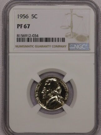1956 Proof Jefferson Nickel NGC PF67