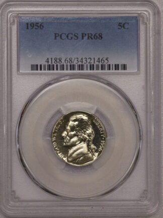 1956 Proof Jefferson Nickel PCGS PR68