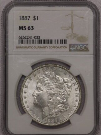 1887 Morgan Dollar NGC MS63