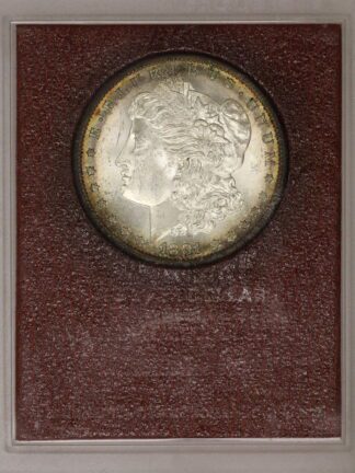 Auction-1881-S Morgan Dollar "Mint State 65 Paramount International" Weak Print on Case