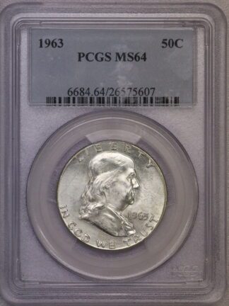 1963 Franklin Half Dollar PCGS MS64