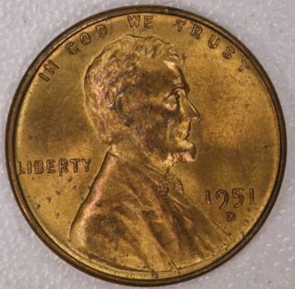 1951-D Lincoln Cent Repunched Mint Mark/RPM