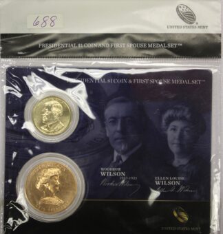 Wilson Presidential Coin First Spouse Medal Set