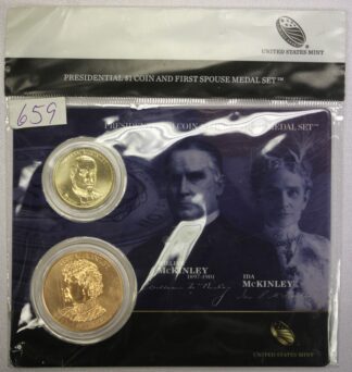 Mckinley Presidential Coin First Spouse Medal Set