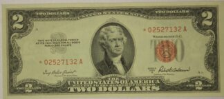 AUCTION-   1953-A Two Dollar United States Note (Red Seal) AU STAR NOTE