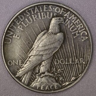 Auction-1934-D Peace Dollar, Damaged