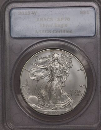 2012-W American Silver Eagle ANACS SP70