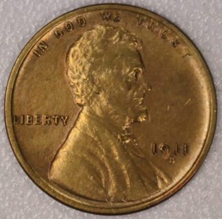 1911-D Lincoln Cent EF Cleaned
