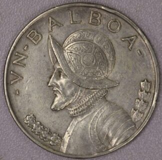 1947 Panama One Balboa 90% Silver Coin