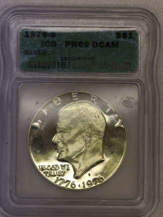 Auction- 1976-S Eisenhower Dollar Type I Proof Clad ICG PR69 DCAM