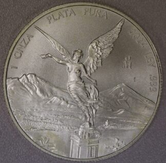 AUCTION-   2024 Mexico Libertad One Troy Ounce .999 Silver