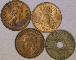 1943-1968 Great Britain, Ireland, South Africa & British West Africa Pennies