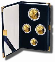 2010 American Eagle Gold Proof Four Coin Set; OGP