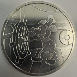 Auction- Steamboat Willie 1oz 999 Silver Round