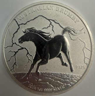Auction- 2024 1oz 9999 Silver Australian Brumby 1 Dollar