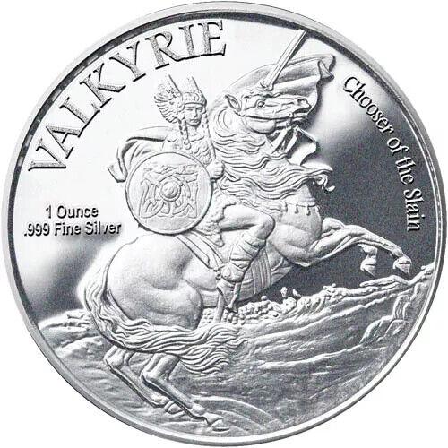 Valkyrie/Freyja 1 oz .999 Fine Silver Round