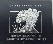 2024-S American Eagle One Ounce Silver Proof Coin, OGP
