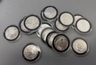 (1) Random Cleaned and Polished Peace Dollar in Capsule