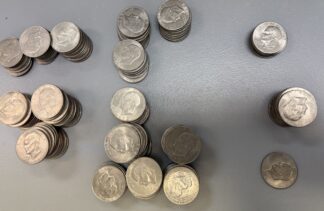 (1) Random Roll of 20 Assorted Mixed-Date AU/BU Eisenhower Dollars