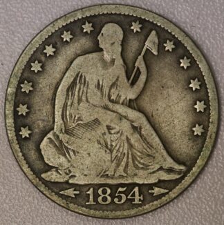 Auction- 1854 Seated Liberty Half Dollar