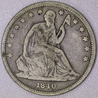 Auction- 1840 Seated Liberty Half Dollar
