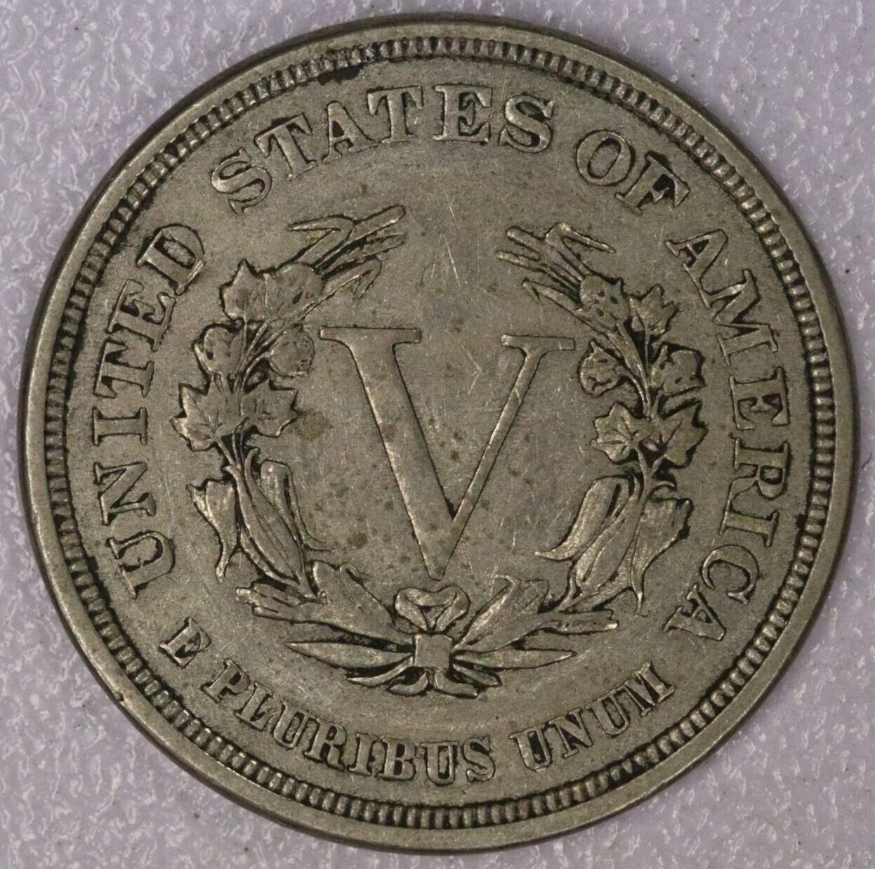 AUCTION- 1883 No Cents Liberty "V" Nickel XF - Image 2