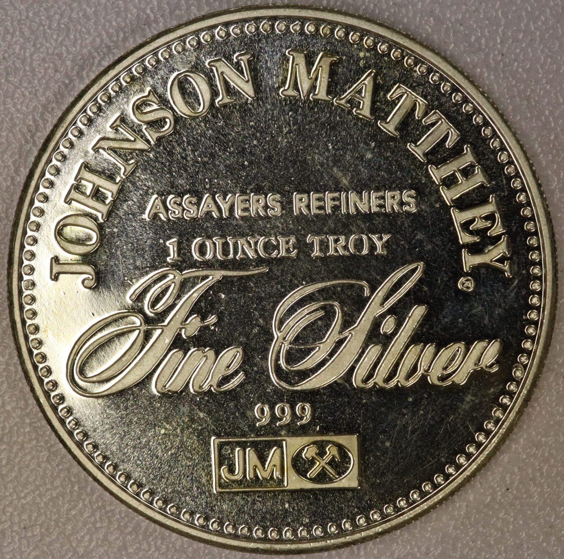 AUCTION- Johnson Matthey Freedom of Assembly One Ounce .999 Silver Round - Image 2