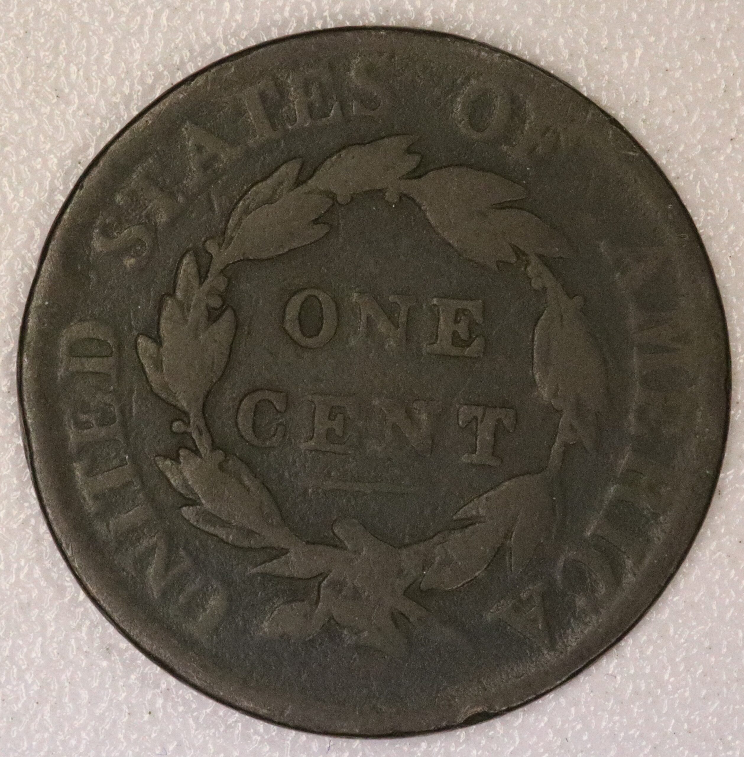 Auction- 1817 Large Cent, Rim Damage - Image 2
