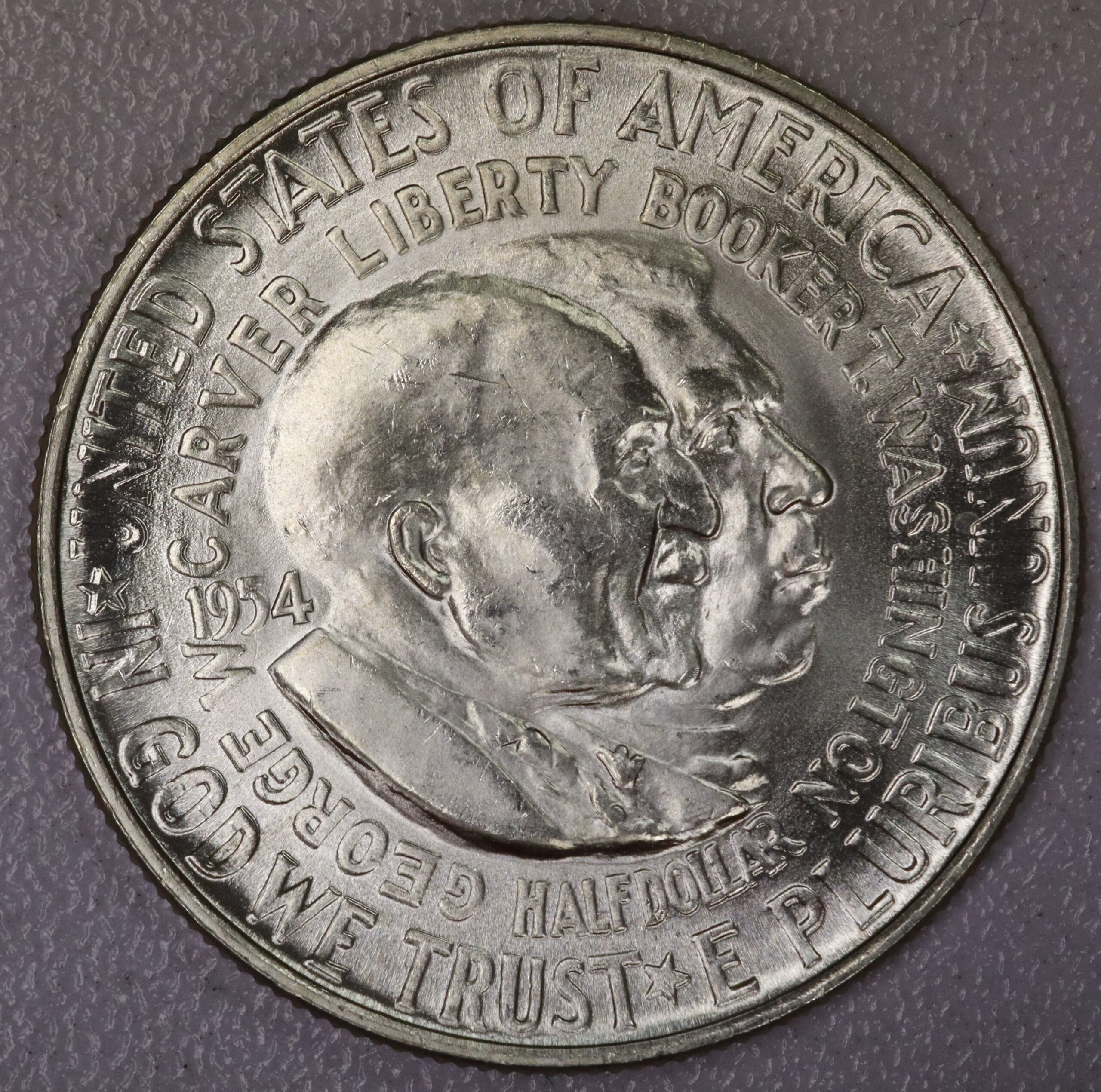 Auction- 1954 George Washington Carver Commemorative Half Dollar