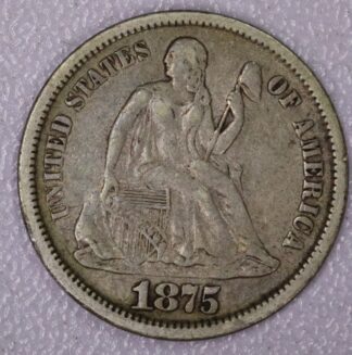 Auction- 1875 Seated Liberty Dime