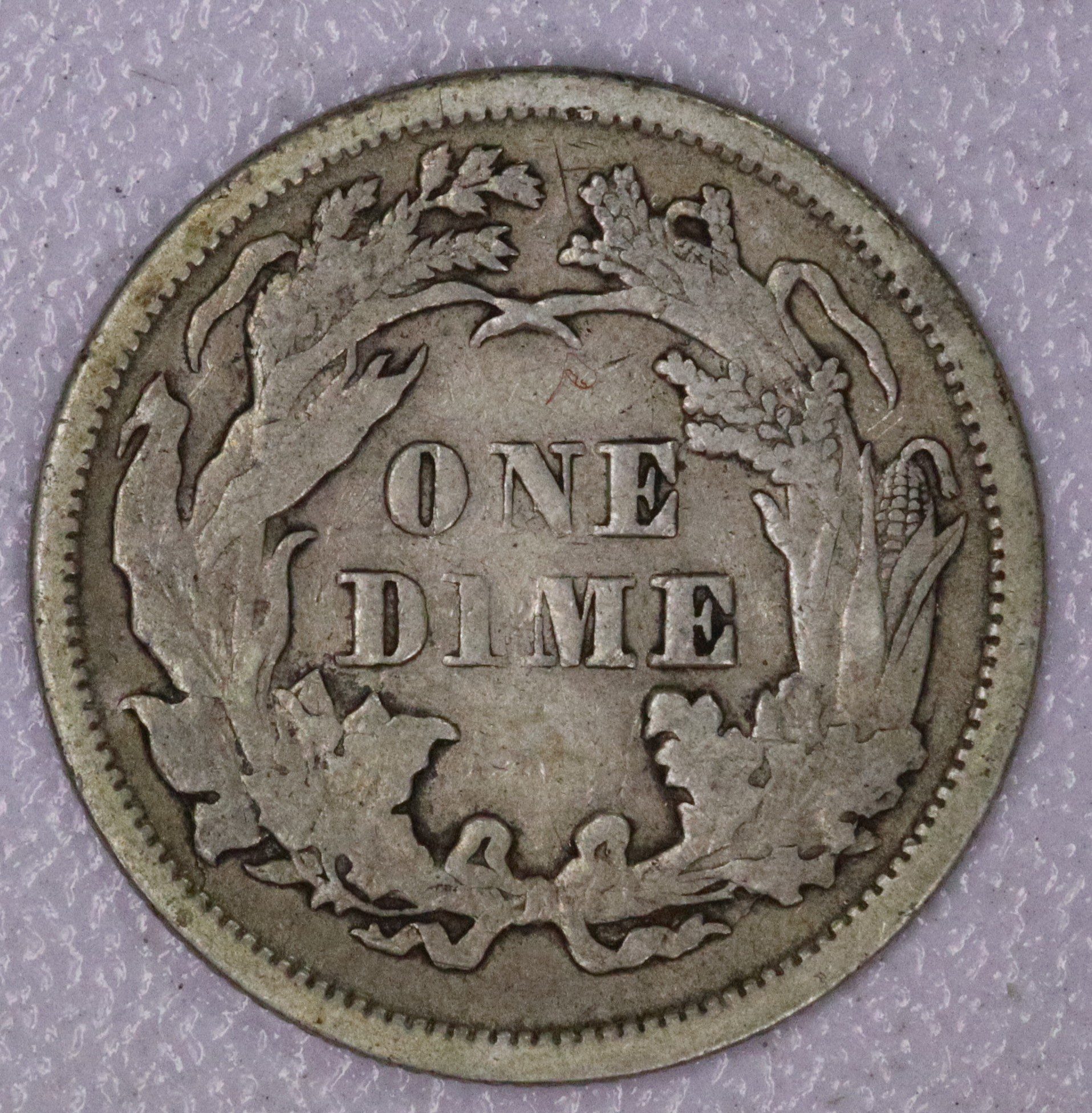 Auction- 1875 Seated Liberty Dime - Image 2