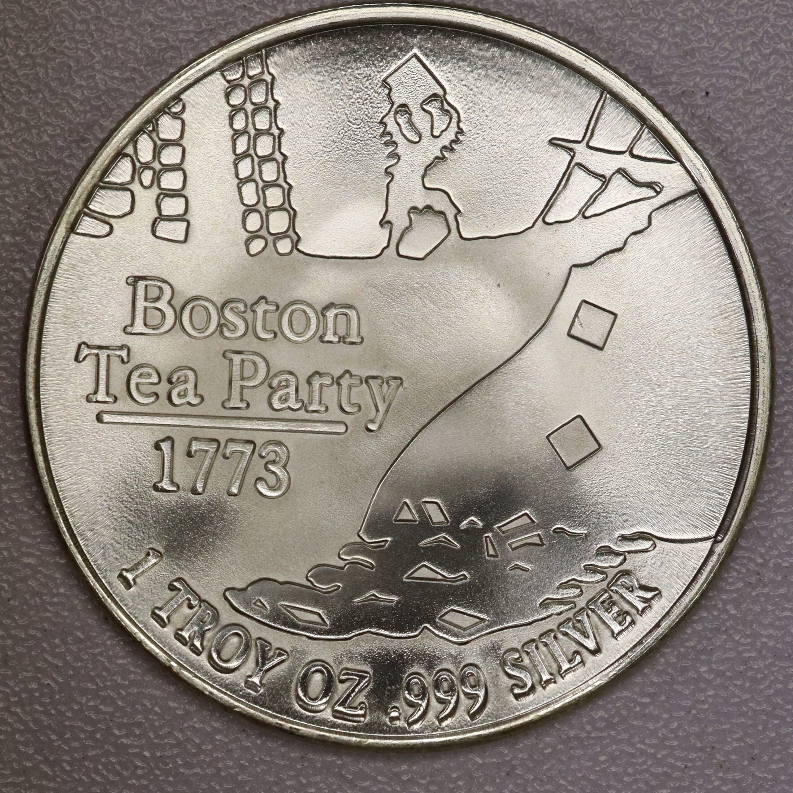 Auction- Don't Tread on Me 1 Oz .999 Silver - Image 2