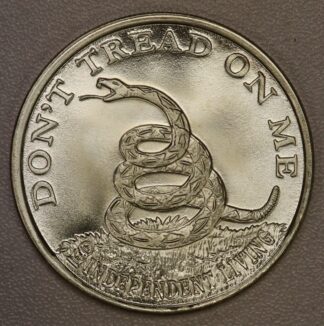 Auction- Don't Tread on Me 1 Oz .999 Silver
